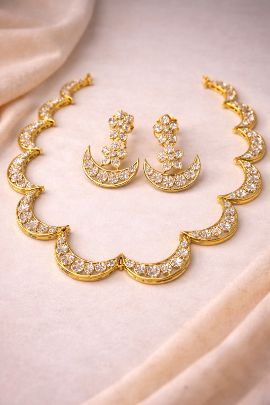 Neroni Chandrika CZ Necklace Set