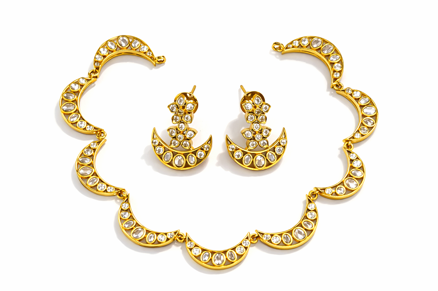 Neroni Chandrika CZ Necklace Set