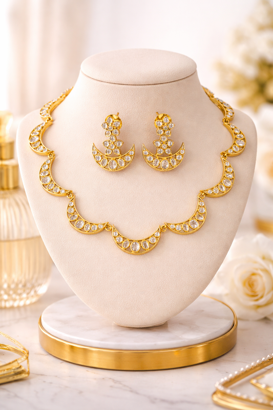 Neroni Chandrika CZ Necklace Set